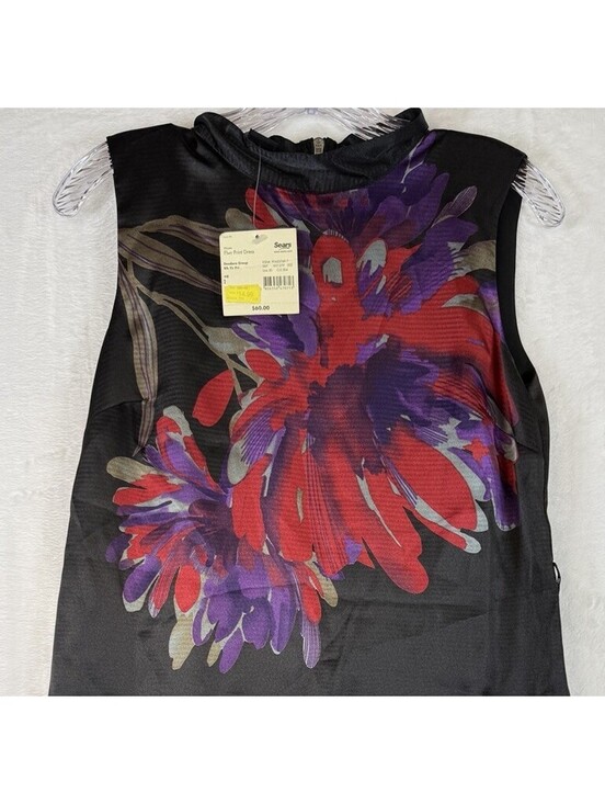 Apostrophe Dresses & Skirts - Apostrophe Dress 2 Black Satin Shift High Neck Sleeveless New NWT